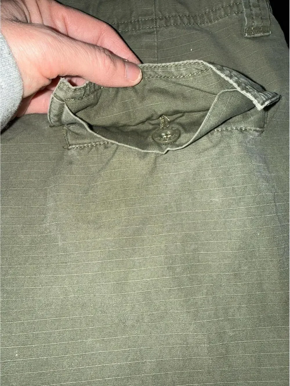 J Crew Men’s Green Cargo Shorts Sz 36 Cotton Beach Preppy Gorp y2k